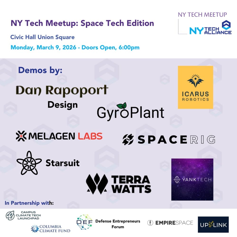 NY Tech Meetup: Space Tech Edition