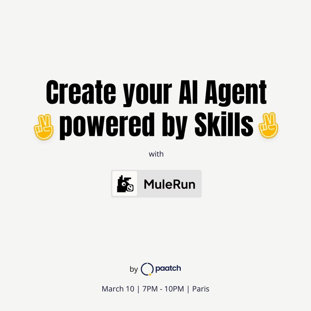 Create your AI Agent powered by Skills | Mulerun x Paatch